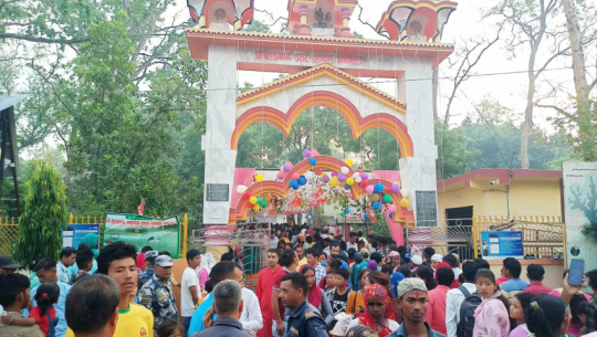 Ganga Dussehra fair to begin tomorrow at Behada Baba temple, road repairs and lighting completed