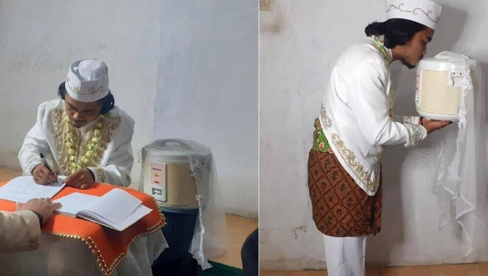 यी पुरुषको अनौठो हर्कत, राइस कुकरसँग बिहे, ४ दिनमै डिभोर्स