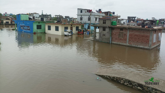 धनगढीकाे मित्रनगर डुबानमा, कामै लागेन साढे २ करोडको पाइप