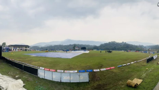 वर्षाका कारण खेल प्रभावित