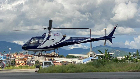 दोलखामा मुस्ताङ एयरको हेलिकप्टर सम्पर्कविहीन