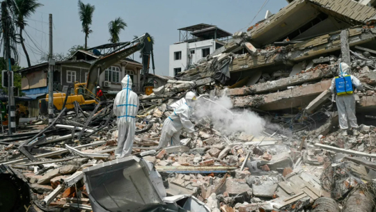 म्यानमारमा भूकम्पबाट मृत्यु हुनेको संख्या २८८६ पुग्यो