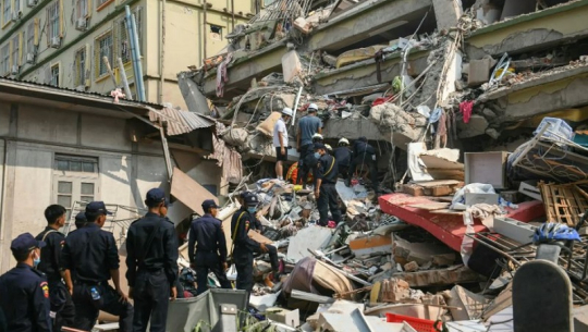 म्यानमारको भूकम्पबाट ज्यान गुमाउनेको सङ्ख्या एक हजार ६ सय ४४ पुग्यो