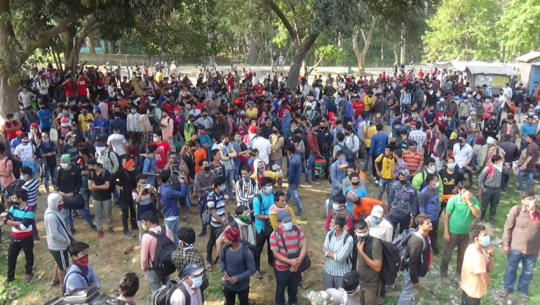 Man tested positive for Coronavirus was part of the crowd stranded in Gaurifanta on Chait 10th