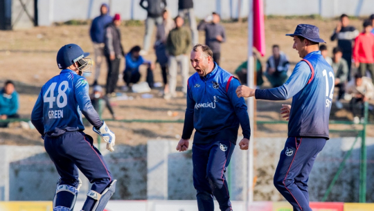 आइसिसी क्रिकेट लिग–२ मा नामिबियासँग नेदरल्यान्ड्स पराजित