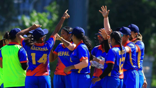 विश्वकप खेल्ने नेपाली महिला टोलीको बन्द प्रशिक्षण सुरु