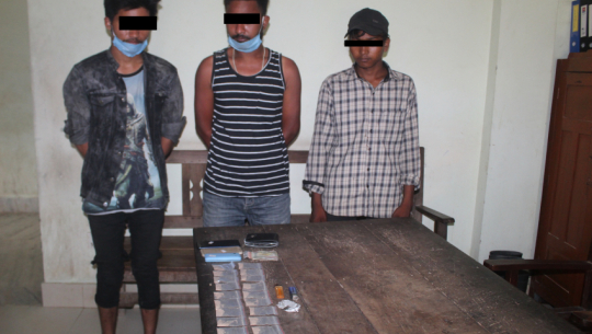 Three arrested for possession of brown sugar