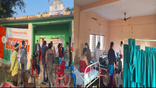 निःशुल्क स्वास्थ्य शिविरमा ८ सय १ जनाले लिए सेवा 