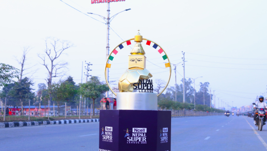 एनएसएल ३ को ट्रफी धनगढी रङ्गशाला र धनगढी एफसी यूथ एकेडेमीमा प्रदर्शनी गरिने