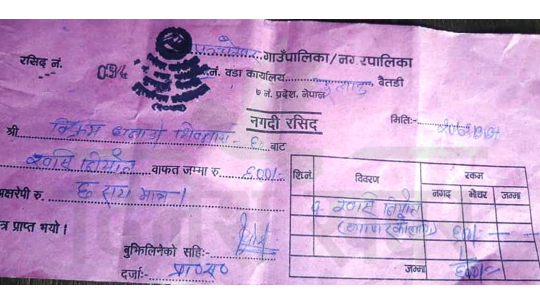 बैतडीका स्थानीय तहद्वारा जिल्लामै खसी निकासी गर्दा पनि कर संकलन