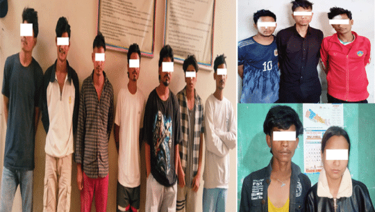 कैलालीमा खैरो हेरोईन र ७२ ट्याब्लेट औषधीसहित एकैदिन १२ जना पक्राउ