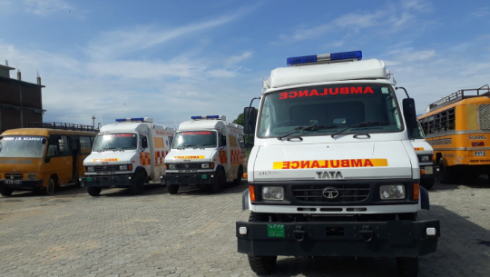 सुदूरपश्चिम सरकारले खरिद गरेका १६ एम्बुलेन्स ढाई महिनादेखि थन्किए