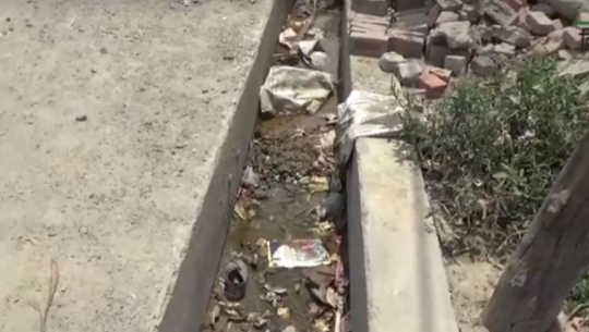 धनगढी नगर क्षेत्रमा निर्माण गरिएका नाली नै निकास विहिन