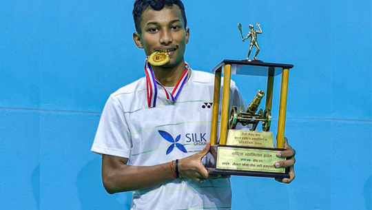 ब्याडमिन्टनको विश्व नम्बर १ मा परेका दार्चुलाका प्रिन्सलाई देउवाको बधाई