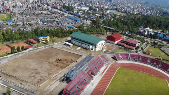 खेल चलिरहेकै अवस्थामा पोखरा रङ्गशालाको कभर्ड हलमा आगलागी