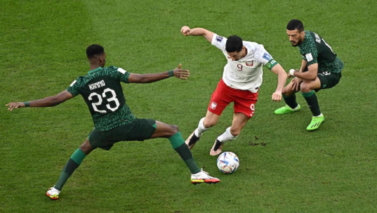 साउदीविरुद्ध पोल्याण्डको अग्रता