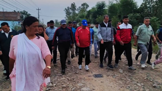 Prachanda arrives in Kanchanpur for final leg of Maoist Jagran campaign