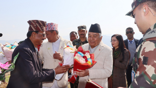 राष्ट्रपति पौडेल बागलुङमा