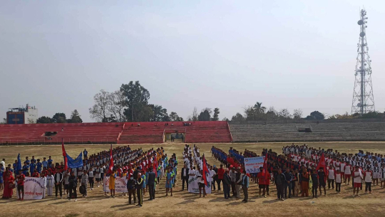 धनगढीमा राष्ट्रपति रनिङ सिल्ड प्रतियोगिता सुरु