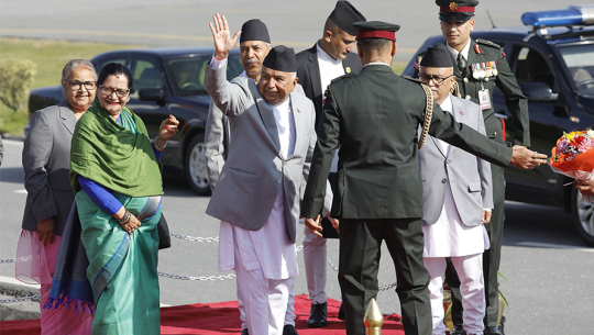 राष्ट्रपति कतारतर्फ प्रस्थान