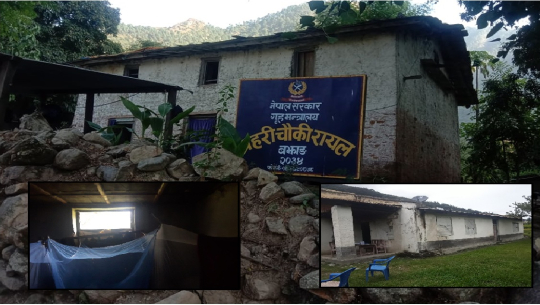 भाडामै महिनाको एक लाख जान्छ बझाङ प्रहरीको तर चुहिने छानो मुनी बास