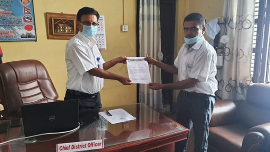 धनगढीमा पत्रकारमाथि आक्रमण गर्नेलाई कारवाहीको माग गर्दै बर्दिया प्रशासनलाई ज्ञापन