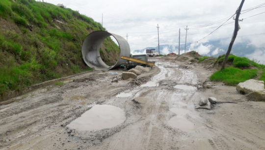 डोटीमा ठेकेदार सम्पर्कविहीन, कालोपत्रको काम अलपत्र