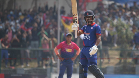 यूएईलाई १७७ रनको फराकिलो मतान्तरले हराउँदै नेपाल चौथो स्थानमा उक्लियो