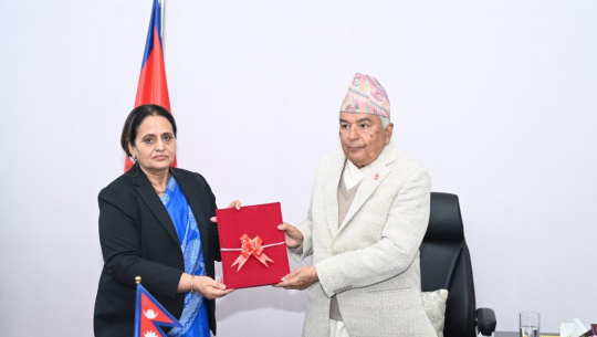 राष्ट्रपतिसमक्ष महान्यायाधिवक्ता कार्यालयको वार्षिक प्रतिवेदन पेस