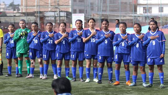 यू–१६ महिला फुटबल: आज नेपाल र भारतबिच प्रतिस्पर्धा