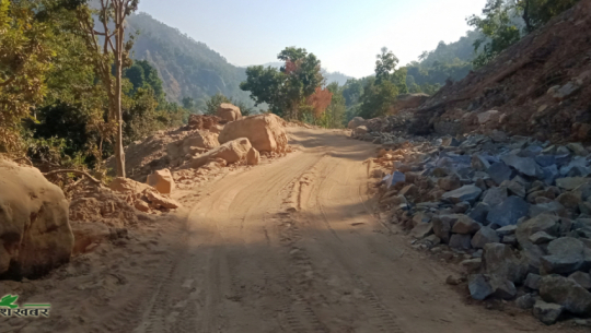 सहजपुर–बोगटान–दिपायल सडक कालोपत्रे हुँदै