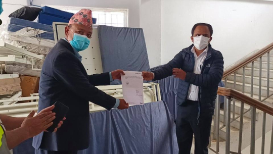 जिल्ला अस्पताल डोटीलाई श्यया हस्तान्तरण