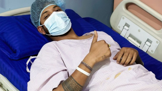 क्रिकेटर सन्दीपको शल्यक्रिया