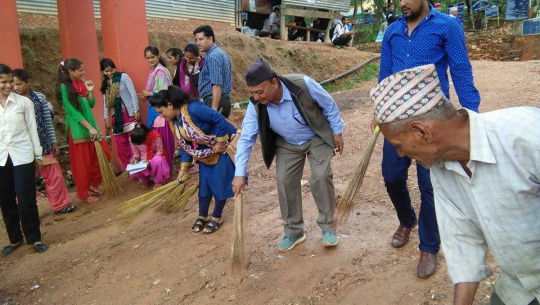 पाटन बजारमा सरसफाई