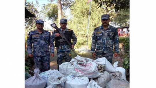 Armed Police in Kanchanpur Recover Goods Involved in Customs Evasion