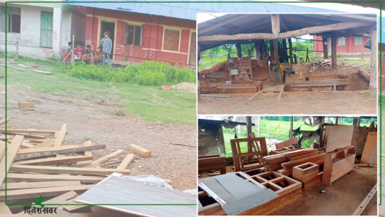 कैलालीको सरकारी विद्यालयमा फर्निचर उद्योग !