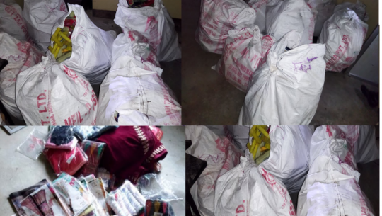 कैलालीको विभिन्न स्थानबाट ६ लाख बढीको भन्सार छलीका सामान बरामद