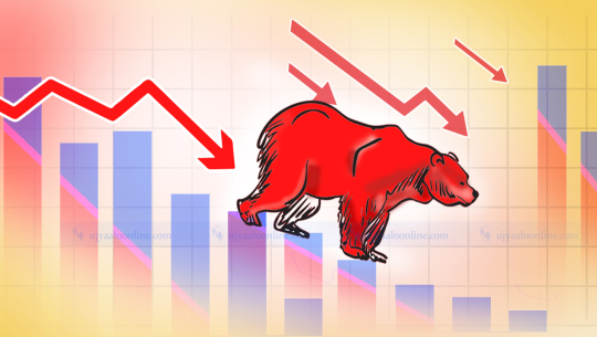 शेयर बजार ६३.७३ अङ्कले घटेर २९ सय विन्दुमुनि झर्‍याे