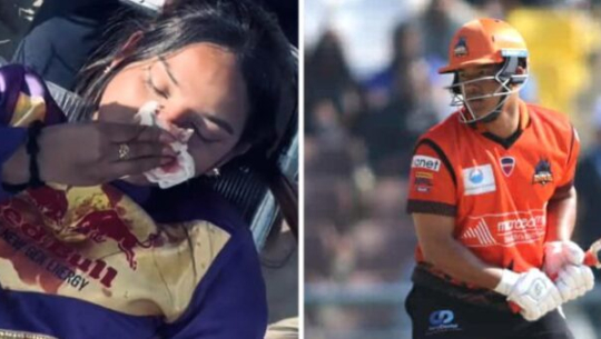 कुशलको छक्का प्रहारमा चियर लिडर घाइते