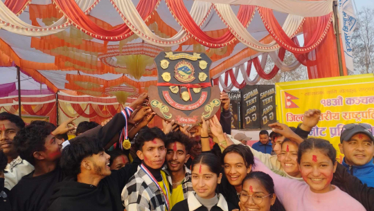 कञ्चनपुरमा भीमदत्तले उचाल्यो राष्ट्रपति रनिङ शिल्डको उपाधि