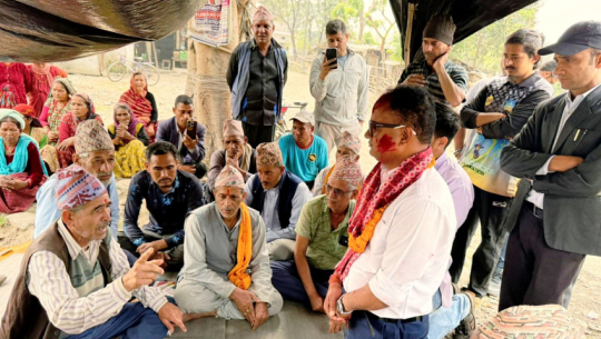 Shuklaphanta displaced families end 210-day hunger strike after assurance from MP Bohara