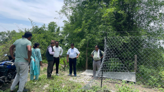कैलालीमा मानव–वन्यजन्तु द्वन्द्वलाई कम गर्न ‘मेस वायर’ तारजाली निर्माण
