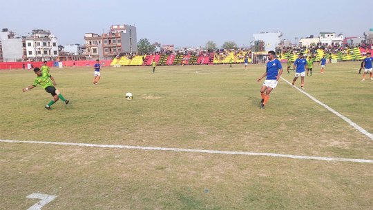 तिलोत्तमा गोल्डकपमा सुदूरपश्चिम रुपन्देहीलाई ३–१ ले पराजित गर्दै विजयी