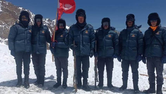 दार्चुलाको तिंकर सीमा क्षेत्रमा प्रहरीको गस्ती