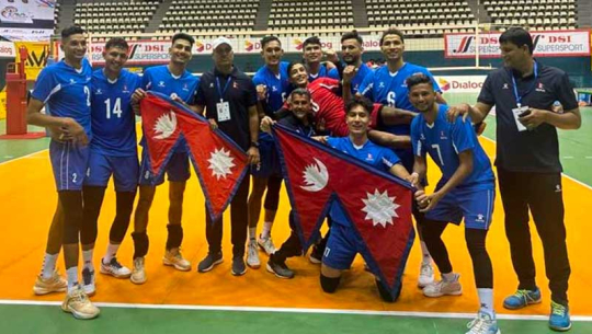 काभा पुरुष भलिबल च्यालेन्जकपमा नेपाल साउदीसँग पराजित