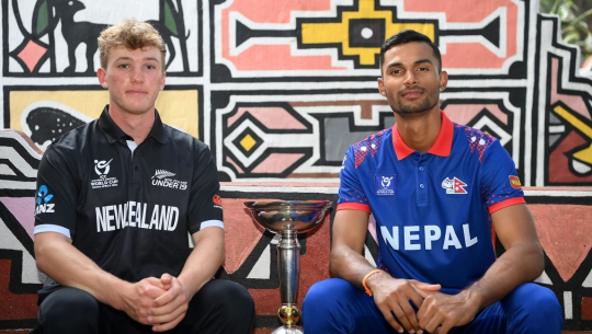 आईसीसी यू–१९ विश्वकपमा न्यूजिल्यान्डद्धारा नेपाललाई ३०३ रनको लक्ष्य