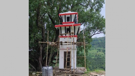 सुदूरपश्चिम सरकारको ५० लाख बजेटमा बनिरहेको मन्दिर भाइरल