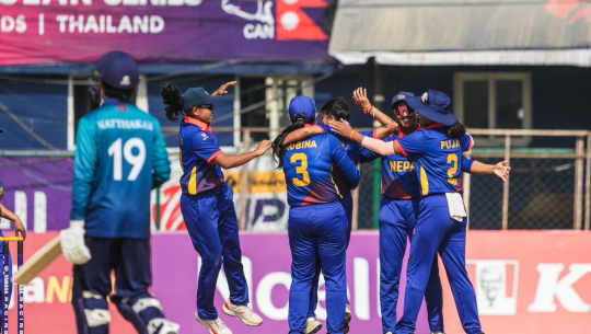 नेपाललाई थाइल्याण्डले दियो १०७ रनको लक्ष्य