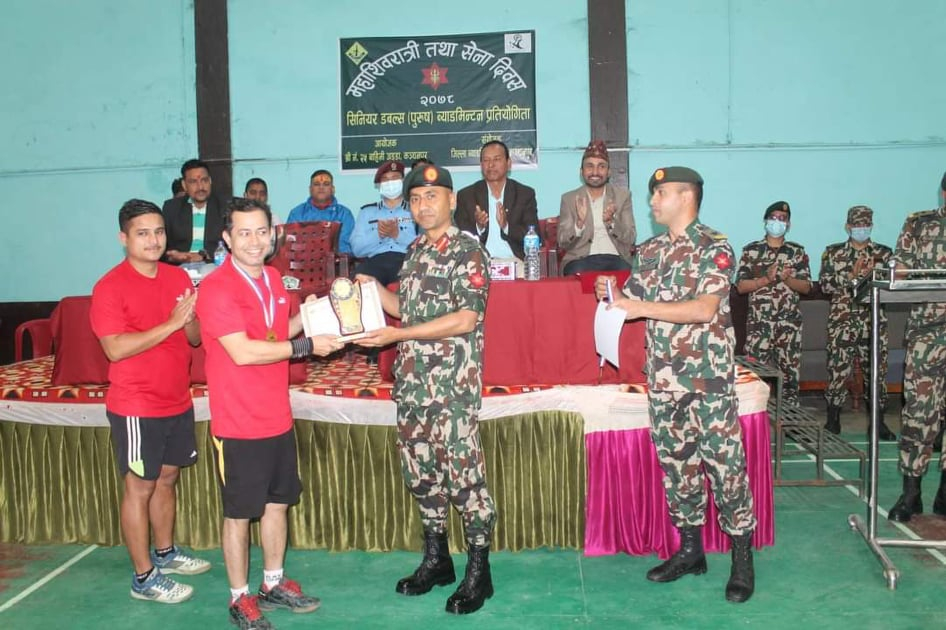 श्री नम्बर २५ वाहिनी अड्डा भगतपुर ब्यारेकको आयोजना एवं कञ्चनपुर जिल्ला ब्याडमिन्टन सङ्घको सहकार्यमा प्रतियोगिता भएको हो। 