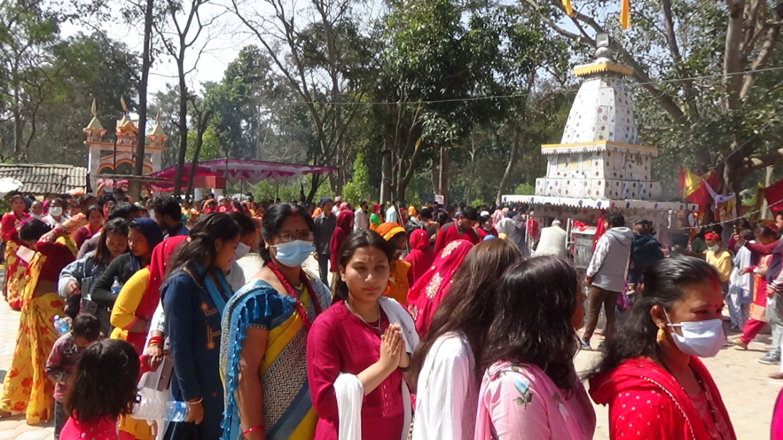 पूजा–आराधना गर्ने वैदिक सनातन हिन्दू धर्मावलम्बीहरूको घुइँचो लागेको हो। 